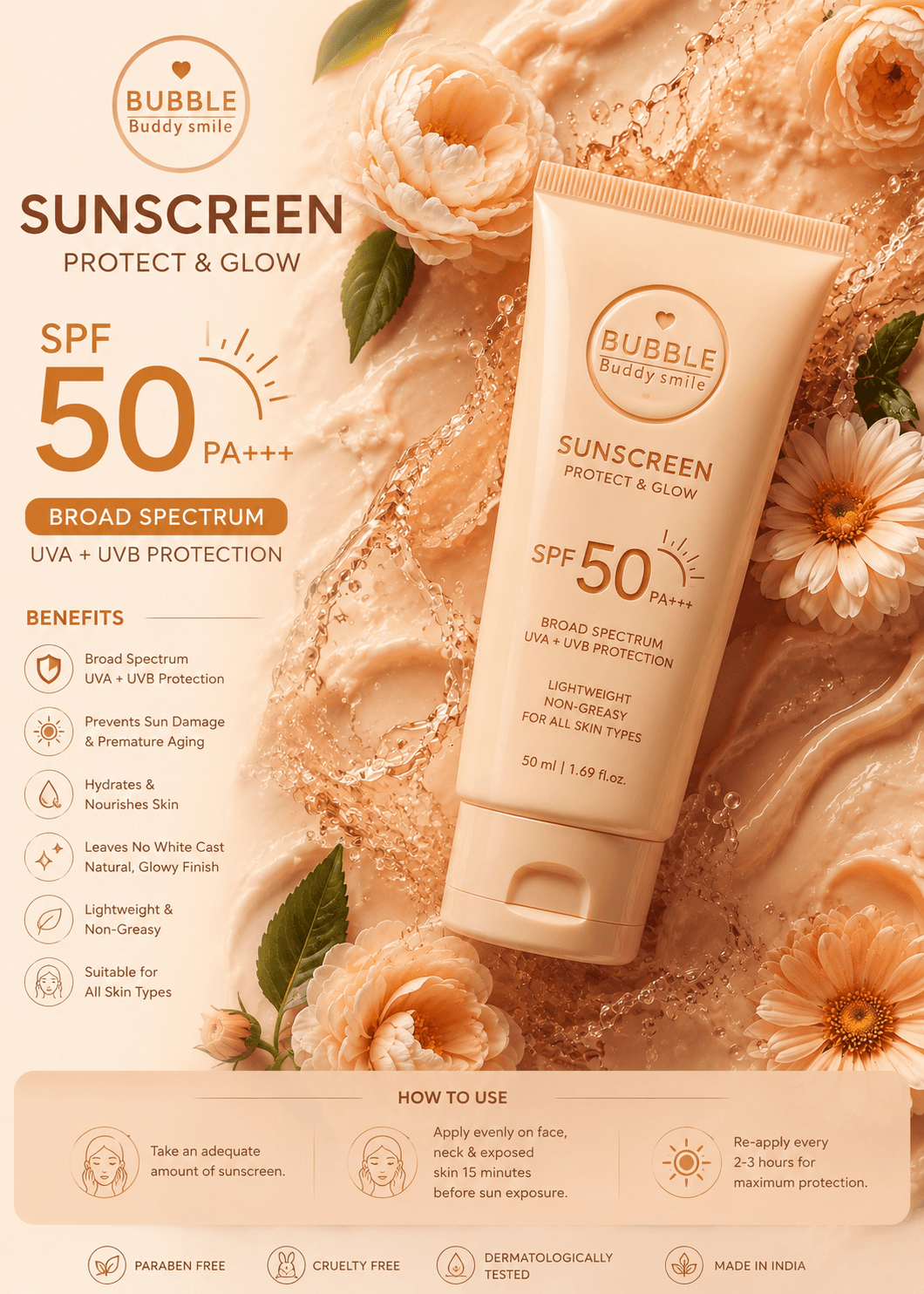 SPF 50 PA+++ Sunscreen